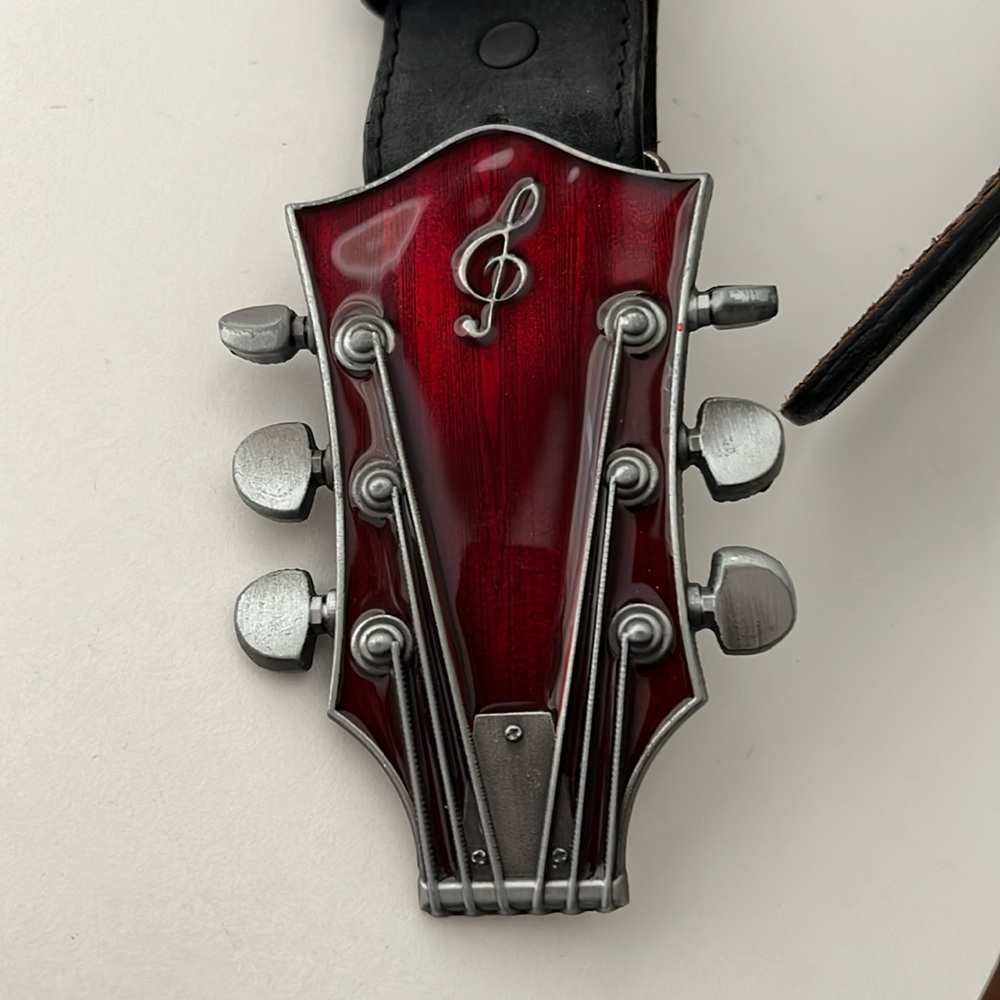 Cody James black leather belt